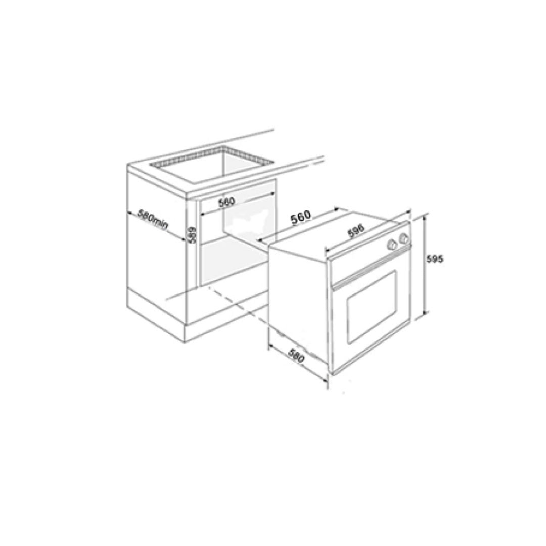 Turbo BuiltIn Oven TFM8628 Cookka Store