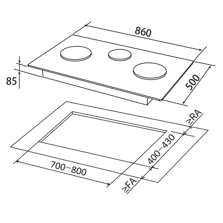 Fujioh Cooker Hob FH-GS7030 SVSS