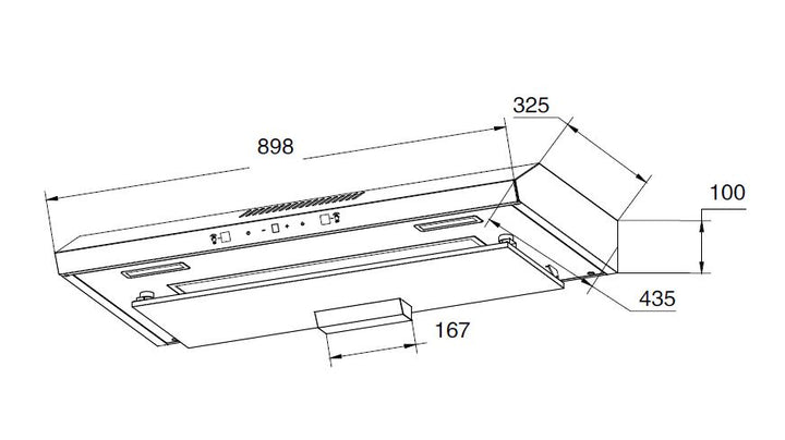 Turbo Cooker Hood TA6002-90SS