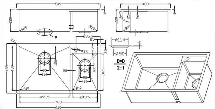 Turbo Kitchen Sink TS860SS