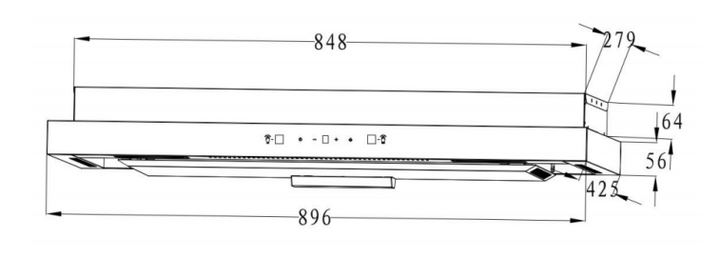 Turbo Cooker Hood TSL615-90SS