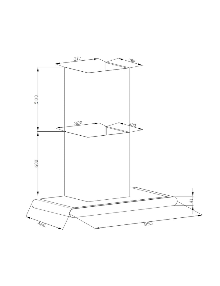 Turbo Chimney Hood T208SS