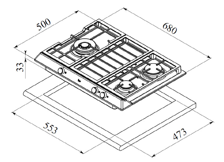 Teka Cooker Hob EX 70.1 3G