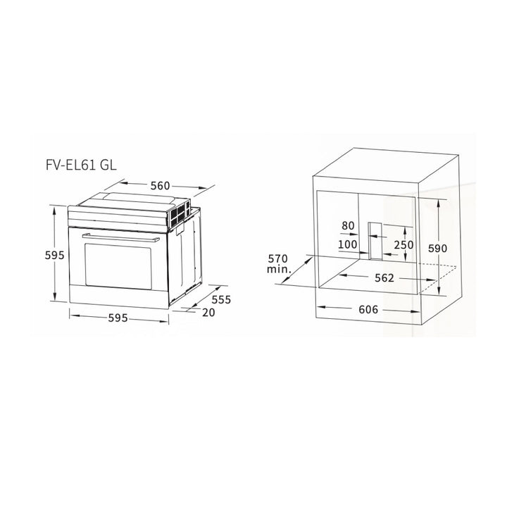 Fujioh Built-In Oven FV-EL61GL