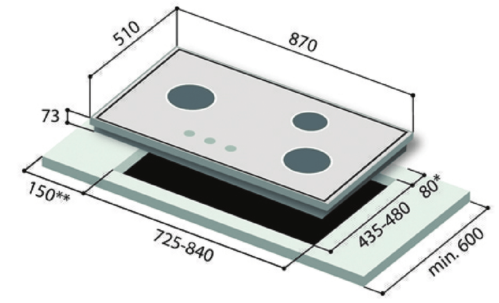 Rinnai Cooker Hob RB-3Si