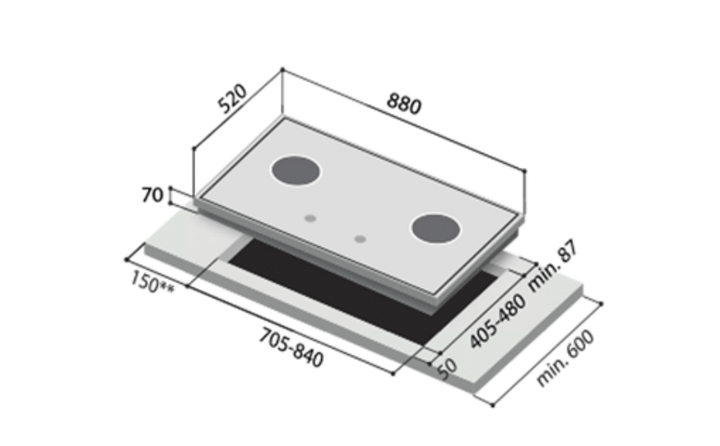 Rinnai Cooker Hob RB-93TS