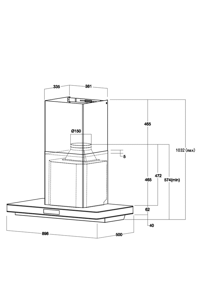 Chimney Hood RH-C91A-SSVR