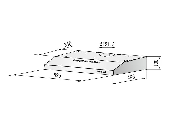 Rinnai Cooker Hood RH-S65A-SSVR