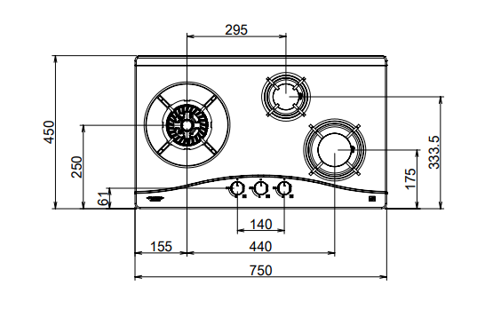 Fujioh Cooker Hob FH-GS5035 SVSS