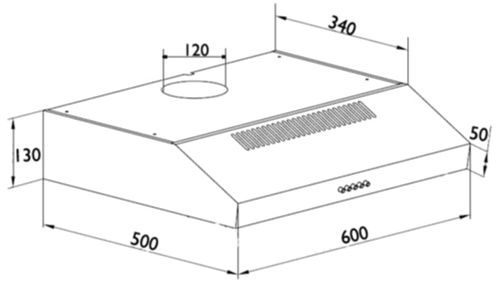 Turbo Cooker Hood TA65-602BK