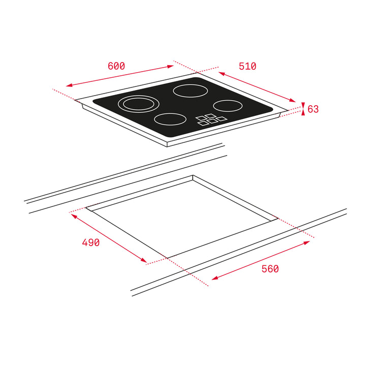 Teka Electric Ceramic Hob TZ 6315