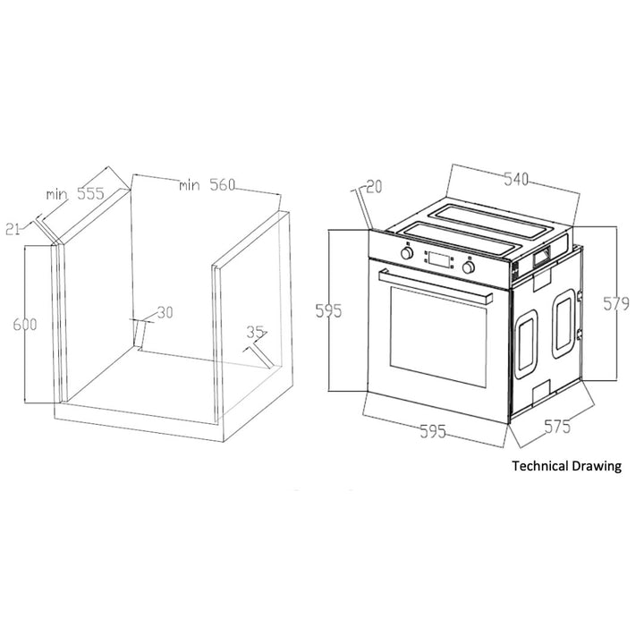 Valenti Built-In Oven VO 7182G