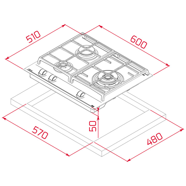 Teka Cooker Hob GZC 63310 XB